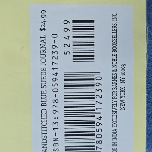 HANDSTITCHED BLUE SUEDE JOURNAL, SIZE 8" x 6", RETAIL PRICE $24.99US - Picture 11 of 16